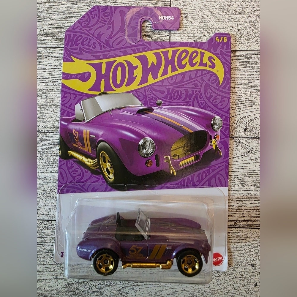 Mattel Hot Wheels Purple and Gold Convertible